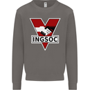 INGSOC George Orwell English Socialism 1994 Mens Sweatshirt Jumper Charcoal
