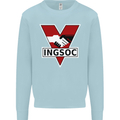INGSOC George Orwell English Socialism 1994 Mens Sweatshirt Jumper Light Blue