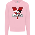 INGSOC George Orwell English Socialism 1994 Mens Sweatshirt Jumper Light Pink