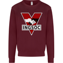 INGSOC George Orwell English Socialism 1994 Mens Sweatshirt Jumper Maroon
