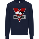 INGSOC George Orwell English Socialism 1994 Mens Sweatshirt Jumper Navy Blue