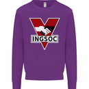 INGSOC George Orwell English Socialism 1994 Mens Sweatshirt Jumper Purple