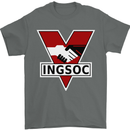 INGSOC George Orwell English Socialism 1994 Mens T-Shirt Cotton Gildan Charcoal