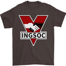 INGSOC George Orwell English Socialism 1994 Mens T-Shirt Cotton Gildan Dark Chocolate