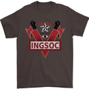 INGSOC George Orwell English Socialism 1994 Mens T-Shirt Cotton Gildan Dark Chocolate