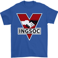 INGSOC George Orwell English Socialism 1994 Mens T-Shirt Cotton Gildan Royal Blue