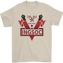 INGSOC George Orwell English Socialism 1994 Mens T-Shirt Cotton Gildan Sand