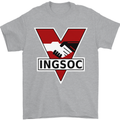 INGSOC George Orwell English Socialism 1994 Mens T-Shirt Cotton Gildan Sports Grey