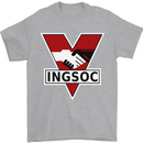 INGSOC George Orwell English Socialism 1994 Mens T-Shirt Cotton Gildan Sports Grey