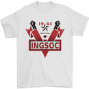 INGSOC George Orwell English Socialism 1994 Mens T-Shirt Cotton Gildan White