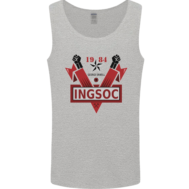 INGSOC George Orwell English Socialism 1994 Mens Vest Tank Top Sports Grey