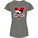 INGSOC George Orwell English Socialism 1994 Womens Petite Cut T-Shirt Charcoal