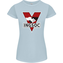 INGSOC George Orwell English Socialism 1994 Womens Petite Cut T-Shirt Light Blue