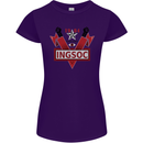 INGSOC George Orwell English Socialism 1994 Womens Petite Cut T-Shirt Purple