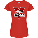 INGSOC George Orwell English Socialism 1994 Womens Petite Cut T-Shirt Red