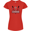INGSOC George Orwell English Socialism 1994 Womens Petite Cut T-Shirt Red