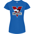INGSOC George Orwell English Socialism 1994 Womens Petite Cut T-Shirt Royal Blue