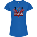 INGSOC George Orwell English Socialism 1994 Womens Petite Cut T-Shirt Royal Blue