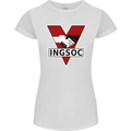 INGSOC George Orwell English Socialism 1994 Womens Petite Cut T-Shirt White