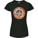 INTERKOSMOS CCCP Logo Soviet Space USSR Womens Petite Cut T-Shirt Black