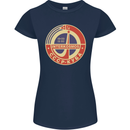 INTERKOSMOS CCCP Logo Soviet Space USSR Womens Petite Cut T-Shirt Navy Blue