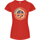 INTERKOSMOS CCCP Logo Soviet Space USSR Womens Petite Cut T-Shirt Red
