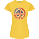 INTERKOSMOS CCCP Logo Soviet Space USSR Womens Petite Cut T-Shirt Yellow