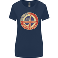 INTERKOSMOS CCCP Logo Soviet Space USSR Womens Wider Cut T-Shirt Navy Blue