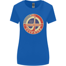 INTERKOSMOS CCCP Logo Soviet Space USSR Womens Wider Cut T-Shirt Royal Blue