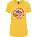INTERKOSMOS CCCP Logo Soviet Space USSR Womens Wider Cut T-Shirt Yellow
