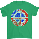INTERKOSMOS CCCP Soviet Space USSR Logo Mens T-Shirt Cotton Gildan Irish Green