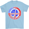 INTERKOSMOS CCCP Soviet Space USSR Logo Mens T-Shirt Cotton Gildan Light Blue