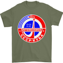 INTERKOSMOS CCCP Soviet Space USSR Logo Mens T-Shirt Cotton Gildan Military Green