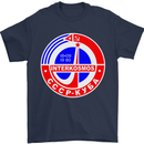 INTERKOSMOS CCCP Soviet Space USSR Logo Mens T-Shirt Cotton Gildan Navy Blue