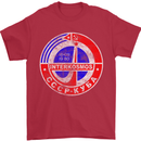 INTERKOSMOS CCCP Soviet Space USSR Logo Mens T-Shirt Cotton Gildan Red