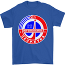 INTERKOSMOS CCCP Soviet Space USSR Logo Mens T-Shirt Cotton Gildan Royal Blue