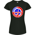 INTERKOSMOS CCCP Soviet Space USSR Logo Womens Petite Cut T-Shirt Black