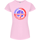 INTERKOSMOS CCCP Soviet Space USSR Logo Womens Petite Cut T-Shirt Light Pink