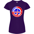 INTERKOSMOS CCCP Soviet Space USSR Logo Womens Petite Cut T-Shirt Purple