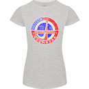 INTERKOSMOS CCCP Soviet Space USSR Logo Womens Petite Cut T-Shirt Sports Grey