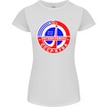 INTERKOSMOS CCCP Soviet Space USSR Logo Womens Petite Cut T-Shirt White