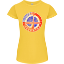 INTERKOSMOS CCCP Soviet Space USSR Logo Womens Petite Cut T-Shirt Yellow
