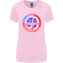 INTERKOSMOS CCCP Soviet Space USSR Logo Womens Wider Cut T-Shirt Light Pink
