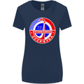 INTERKOSMOS CCCP Soviet Space USSR Logo Womens Wider Cut T-Shirt Navy Blue