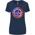 INTERKOSMOS CCCP Soviet Space USSR Logo Womens Wider Cut T-Shirt Navy Blue