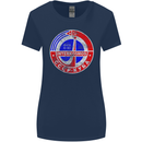 INTERKOSMOS CCCP Soviet Space USSR Logo Womens Wider Cut T-Shirt Navy Blue
