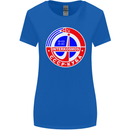 INTERKOSMOS CCCP Soviet Space USSR Logo Womens Wider Cut T-Shirt Royal Blue