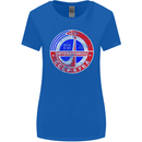 INTERKOSMOS CCCP Soviet Space USSR Logo Womens Wider Cut T-Shirt Royal Blue