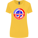 INTERKOSMOS CCCP Soviet Space USSR Logo Womens Wider Cut T-Shirt Yellow