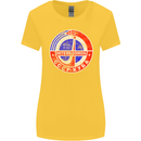 INTERKOSMOS CCCP Soviet Space USSR Logo Womens Wider Cut T-Shirt Yellow